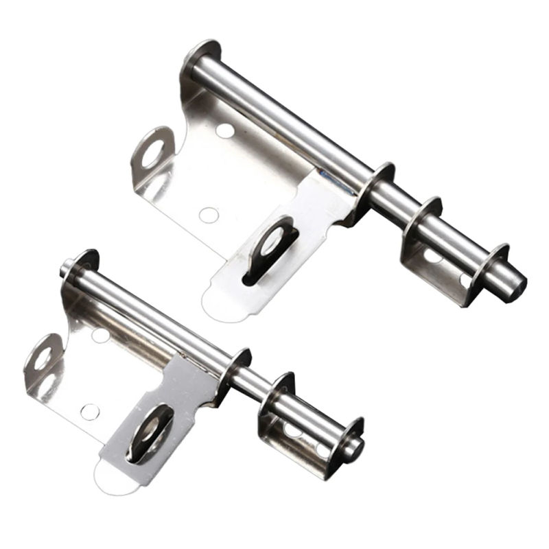 Description Picture 2 of item6/8 Inch Hardware Door Lock Stainless Steel Bolt Latch Padlock Clasp For Locking Door Window Drawer Cupboard Catch Lock
