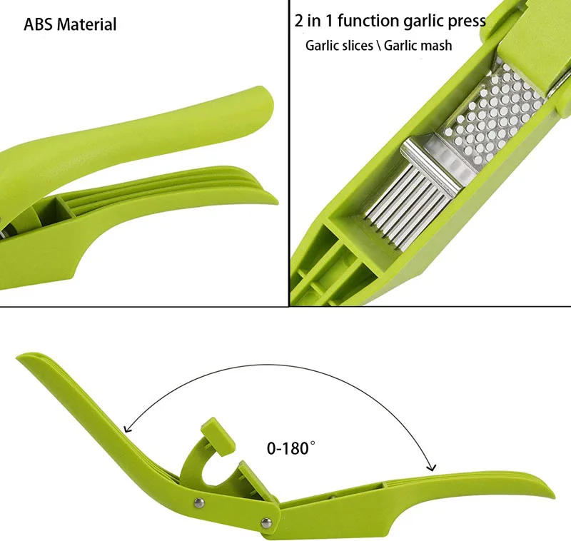 Description Picture 6 of item2-in-1 Multifunctional Garlic Press For Pressing Mash Garlic And Sliced Garlic,Vegetable Squeezer For Home Cooking Masher Tool