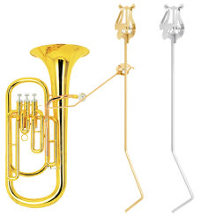 Tenor Horn Music Stand Standing Key Tuba Portable Metal Music Stand Euphonium Sheet Music Holder Brass Instrument Accessories