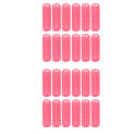 Top Sale 24 Pcs Pink Plastic DIY Hair Styling Roller Curlers Clips