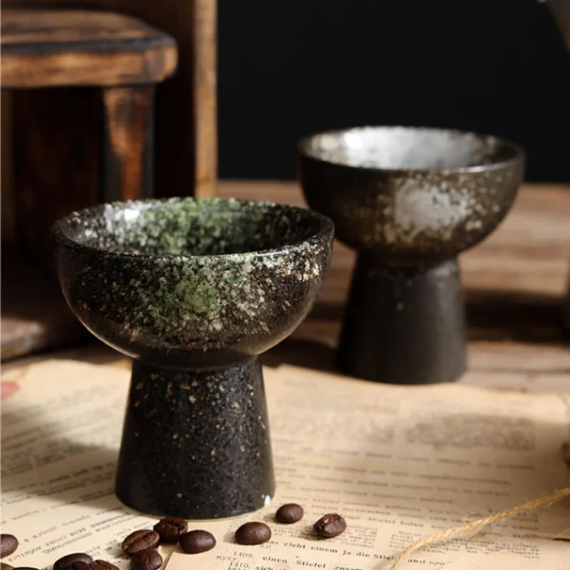 Description Picture 5 of itemHigh Feet Ceramic Bowl Dessert Bowl Ice Cream Cup Dinner Plate Serving Plates Fruit Plate Salad Bowls Soup Bowl  Snack Tray Dish