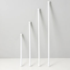 Multi Purpose Spring Loaded Extendable Sticks Telescopic Net Voile Tension Curtain Rail Pole Adjustable Rods Curtain Pole