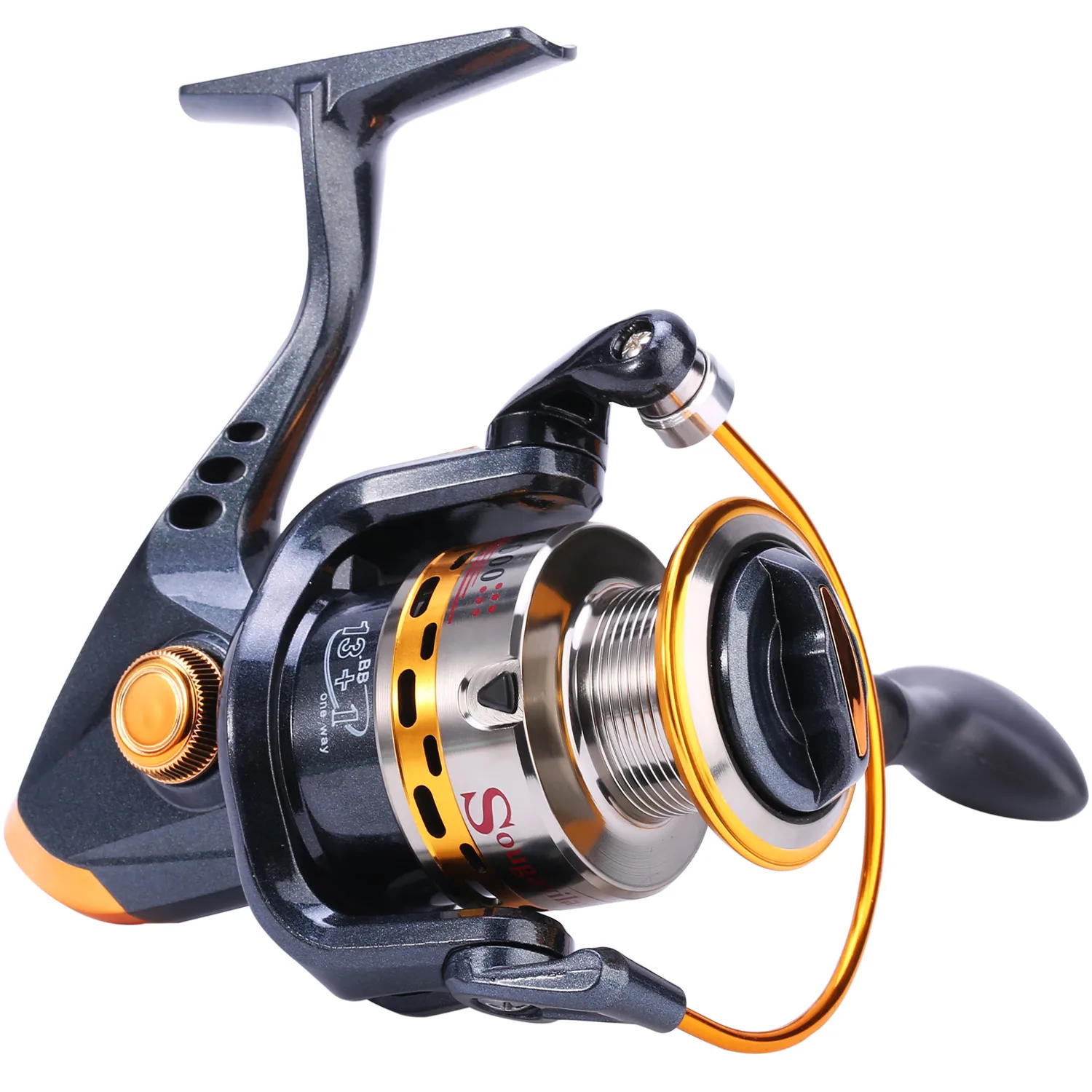 Description Picture 5 of itemSougayilang Telescopic Fishing Combo 1.8m 2.1m 2.4m Carbon Fiber Rod and 5.5:1 13+1BB Spinning Fishing Reel Fishing Kit Pesca