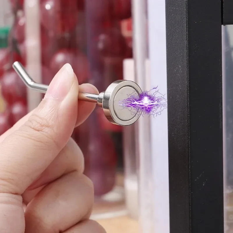 Description Picture 5 of item1/10PCS Punch-free Magnetic Hooks Heavy Duty Right Angle Racks Magnet Multi-purpose Hanging Holders for Kitchen Bathroom Storage