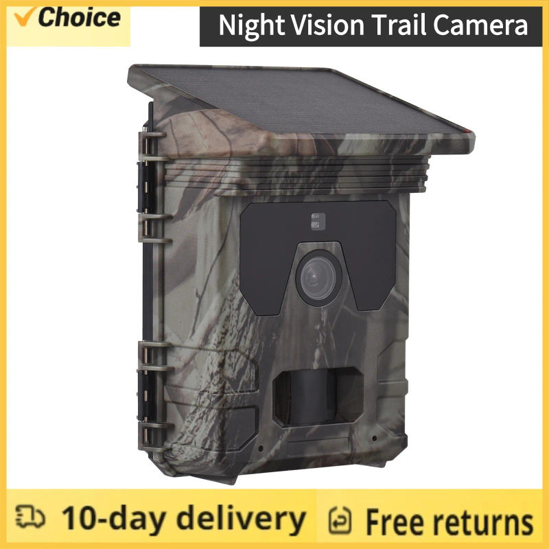 Description Picture 4 of itemSolar Powered Night Vision Trail Camera 50MP 4K Hunting Cameras 0.3s Trigger Time Trail Camera for Wildlife Monitoring Hunting