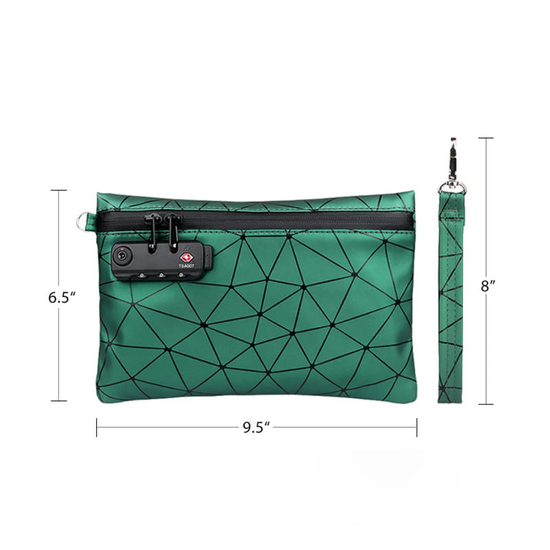 Description Picture 3 of itemCHANCHAN Smell Proof Bag Pipe Bag Set Smoking Set Kit Accessories with Lock Carbon Lined for Herb Tobacco Storage Pouch