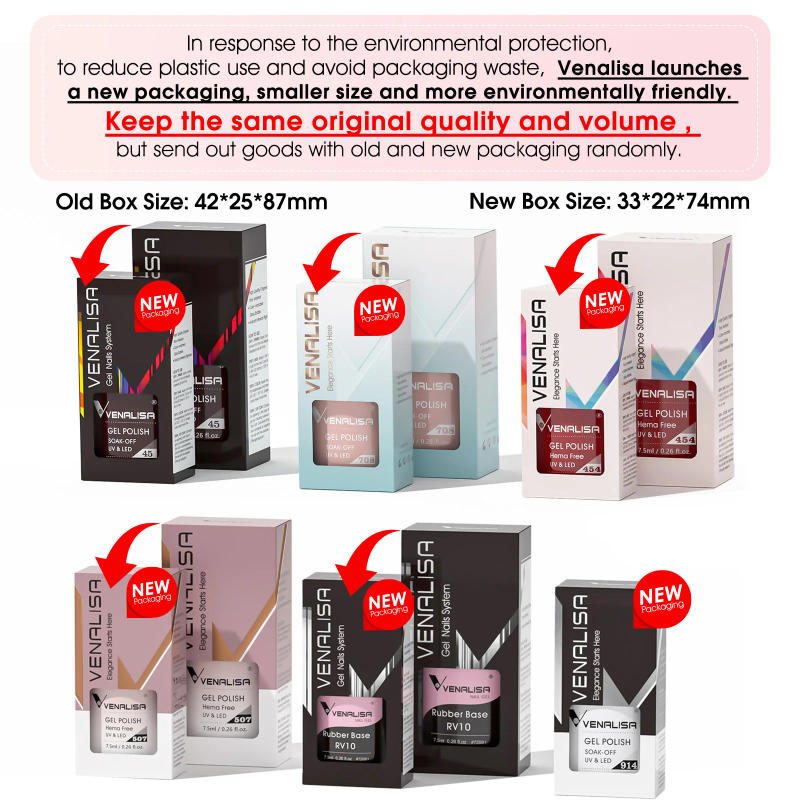 Description Picture 2 of itemVenalisa HEMA FREE 7.5ml Gel Polish Nail French Jelly Nude Pink Collection Nail Gel Polish Glitter Gorgeous Soak Off UV LED Gel