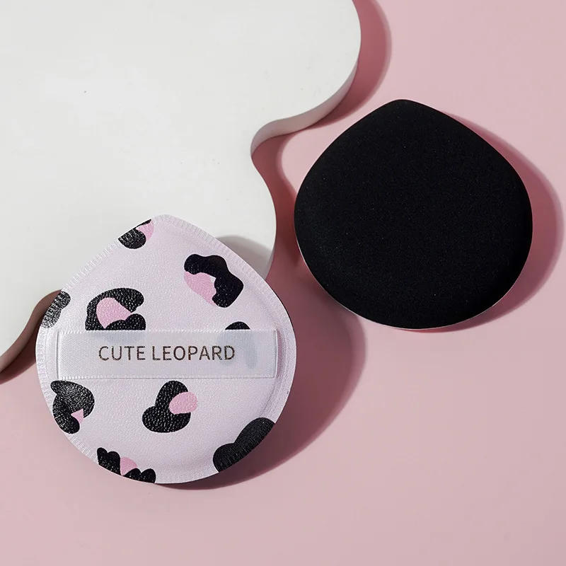 Description Picture 3 of itemLeopard Print Puffs Cotton Foundation Sponge Dry Wet Face Beauty Makeup Cosmetic Puff Soft Air Cushion Concealer Powder Tools