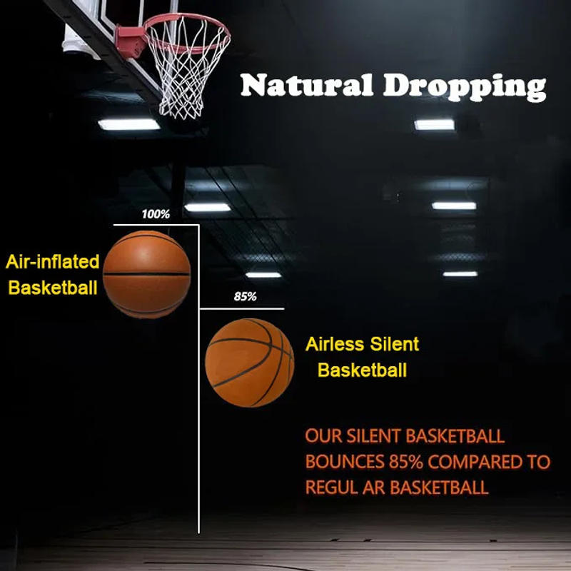 Description Picture 5 of itemGrooved Silent Basketball 29.5'' Foam Basketball Indoor Training Silent Ball Dribbling Indoor Quietly Bounce Basketball No Noise