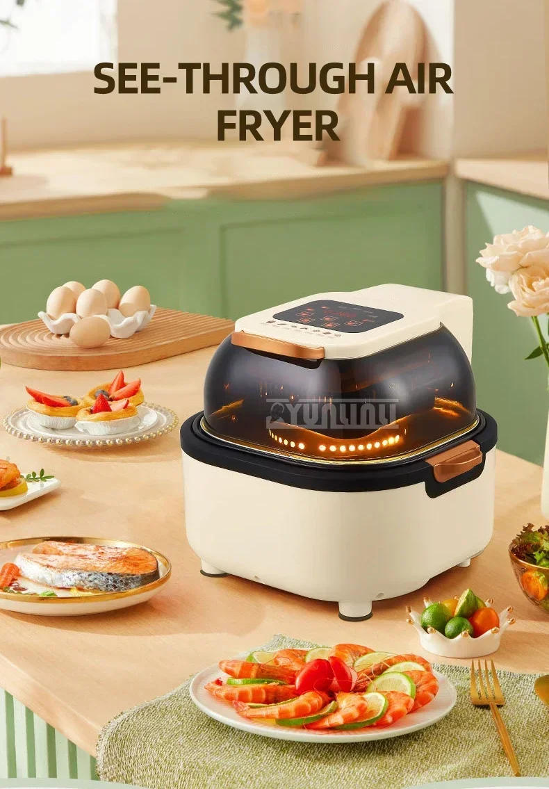 Description Picture 2 of itemHousehold Multi-Functional 6L Large Capacity Air Fryer Intelligent Integrated Deep Frying Pan