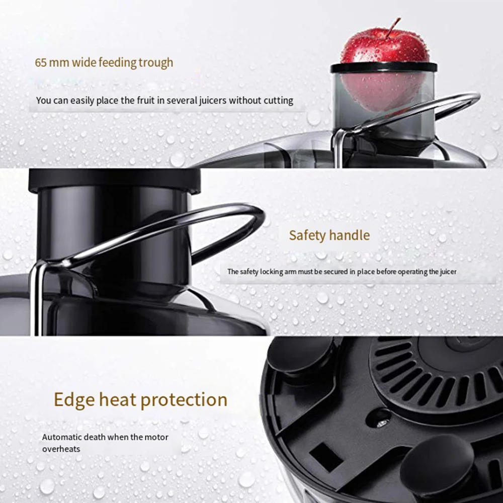 Description Picture 6 of item800W Electric Juicer, Healthy Food Machine for Whole Fruits and Vegetables with 2 Speeds for Easy Cleaning