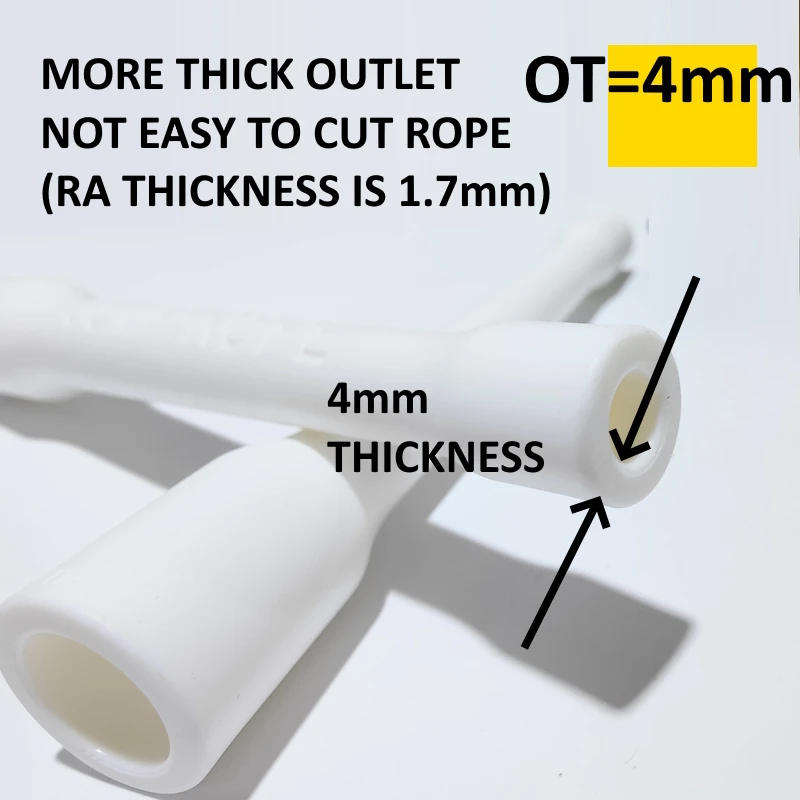 Description Picture 3 of itemNO LOGO CC Spare Handle jump rope DIY part accessories 15cm length 1 pair handles with clamps 5mm 6mm suitable PVC speed rope