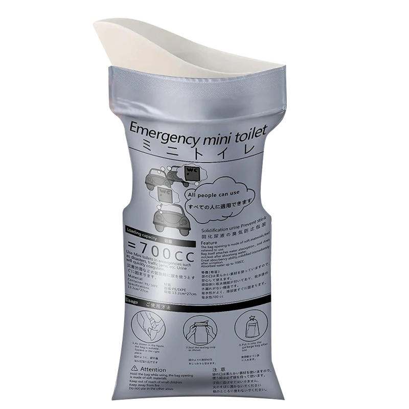 Description Picture 6 of itemOutdoor Emergency Urinate Bags 700ml Disposable Piss Bags Travel Mini Mobile Toilet Portable Urinal Bag for Baby Women Men