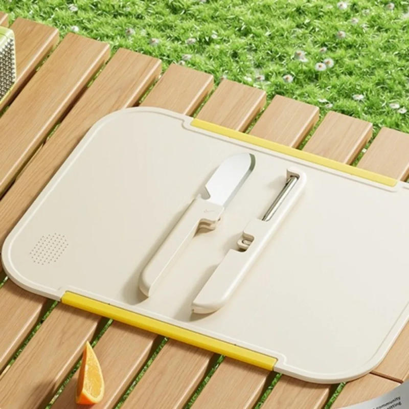 Description Picture 3 of itemPractical Portable Folding Cutting Board Food Grade Plastic Kitchen Chopping Board Non-Slip Baby Food Board Food Preparation