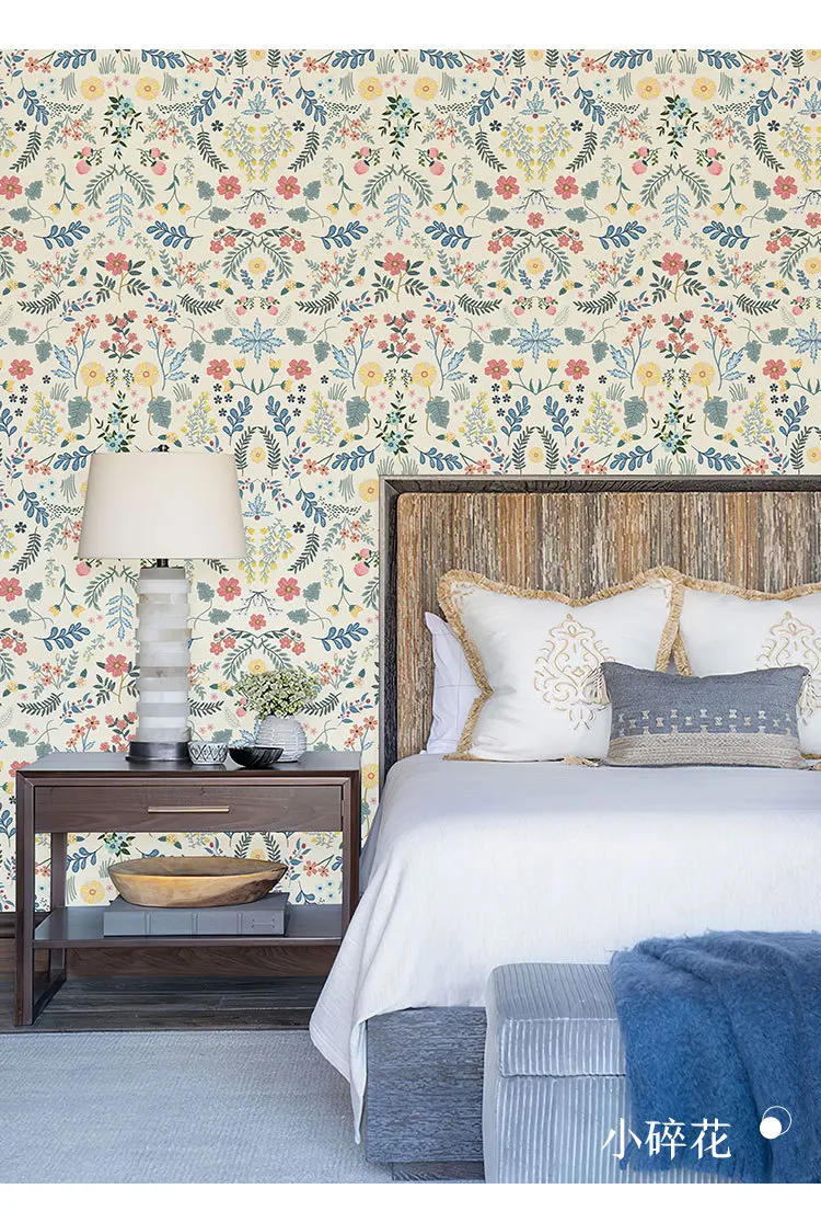 Description Picture 6 of item3meter PVC Frosted Moisture-proof Self-adhesive Wallpaper Home Background Wall Stickers Flower Pattern Self-adhesive Wallpaper