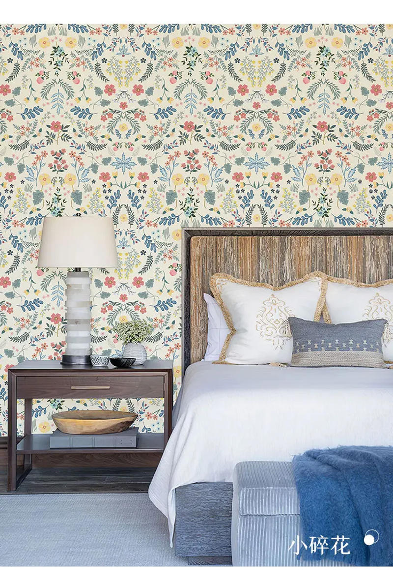 Description Picture 6 of item3meter PVC Frosted Moisture-proof Self-adhesive Wallpaper Home Background Wall Stickers Flower Pattern Self-adhesive Wallpaper