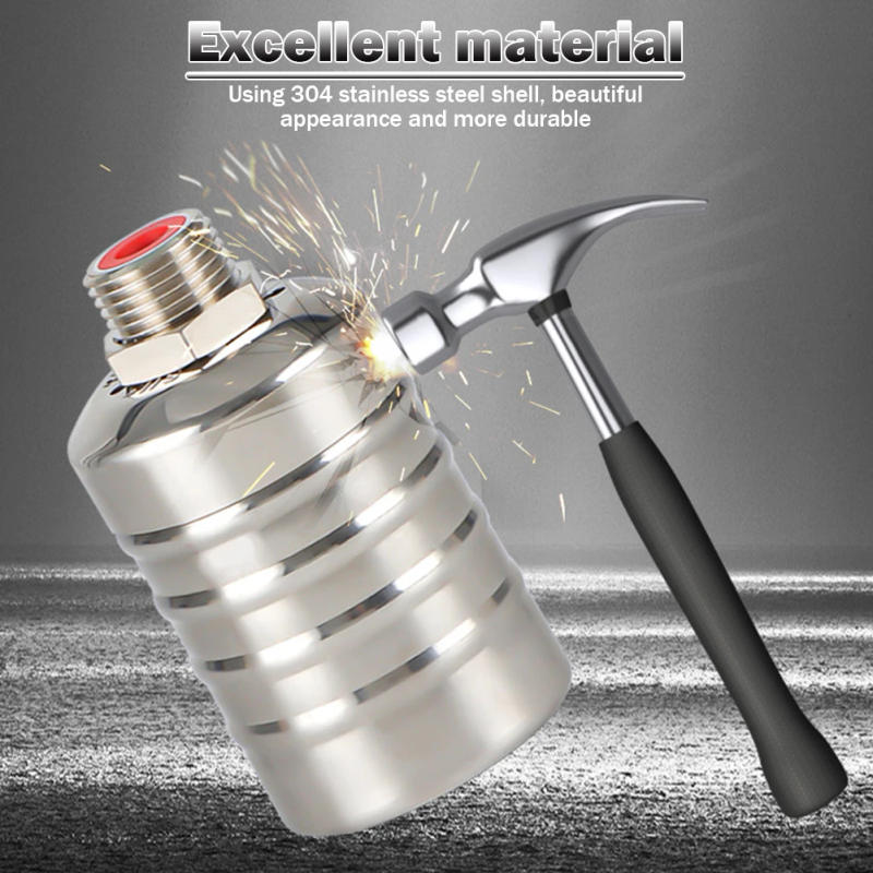 Description Picture 4 of item1-5PCS 304 Stainless Steel  Floating Ball Valve Automatic Water Level Control Float Valve Water Tank Water Tower Shutoff Valve