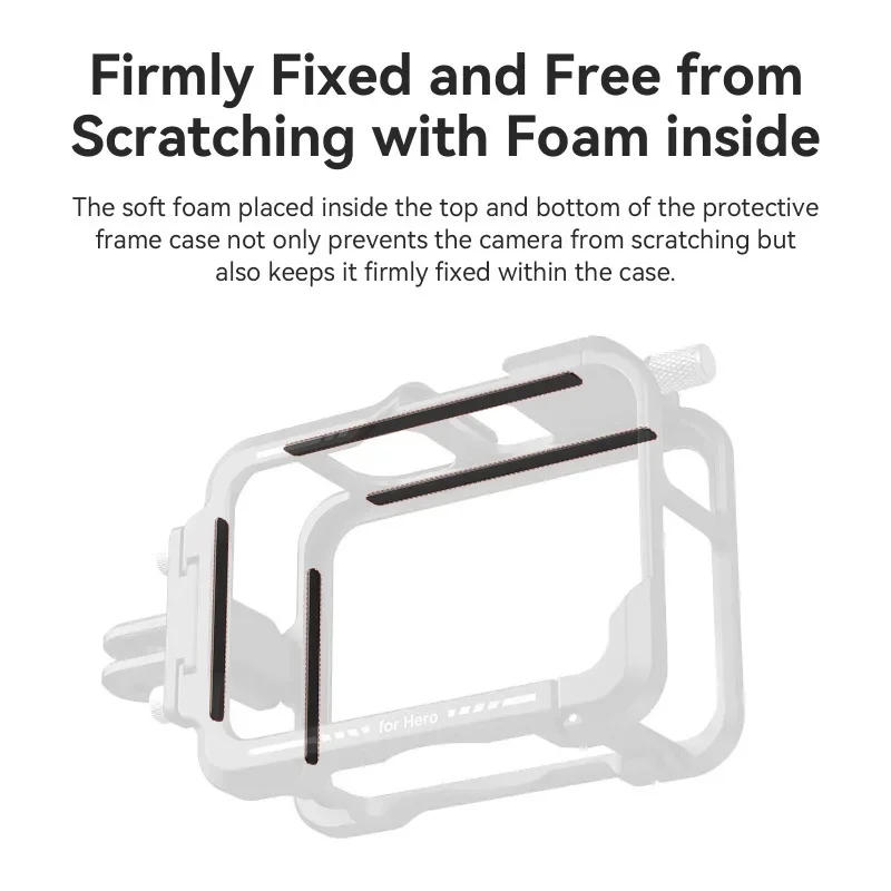 Description Picture 5 of itemAluminum Alloy Housing Cage Protective Frame Case Metal Rabbit Cage for GoPro Hero 13 12 11 10 9 Camera Cage Rig Accessories
