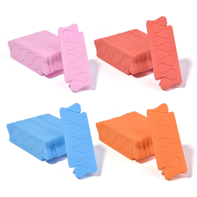 Description Picture 3 of item400/200pcs/Pack Nail Art Toes Separators Set Fingers Foots Soft Foam Sponge Dividers Manicure Pedicure Gel UV Polish Tool Pink