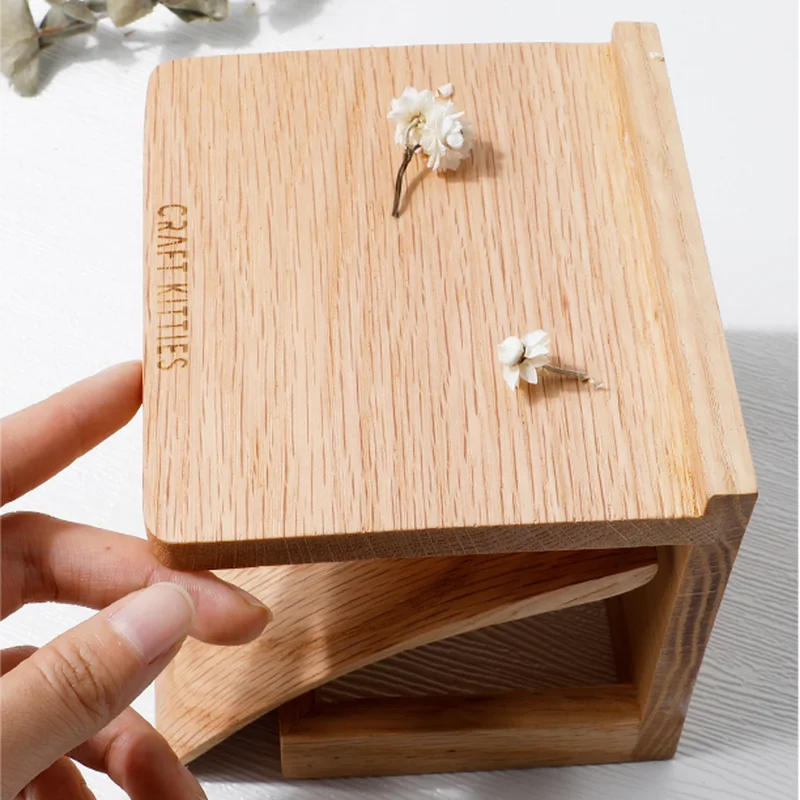 Description Picture 6 of itemSolid Wood Tissue Holder Toilet Paper Towel Rack Wall-mounted Toilet Roll Holder Napkin Holders Tissue Box Storage Rack Shelf