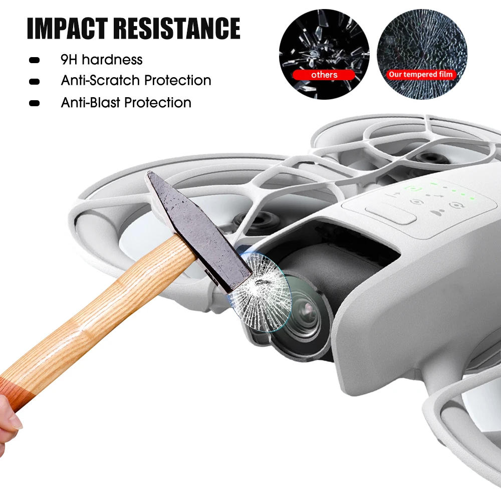 Description Picture 3 of item10/5/1PCS Tempered Glass Camera Lens Protectors for DJI Neo Drone Gimbal Anti-Scratch Lens Films for DJI Neo Drone Accessories