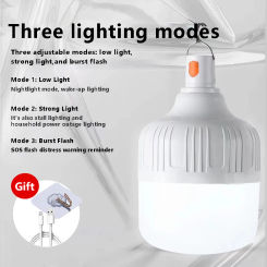 Rechargeable LED camping lantern ultra-bright outdoor Waterproof portable light emergency light holiday BBQ Tents Battery Bulb