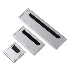 Rectangle Wire Hole Cover Computer Grommet Line Box Office Desk Table Cable Fastener Buckle Line Cable Clamp Practical Hardware