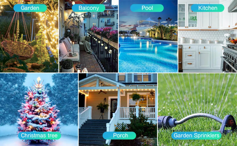 Description Picture 2 of itemMeross HomeKit Smart Outdoor EU Plug WIFI Waterproof Socket Wall Electrical Outlets Support Alexa Google Assistant SmartThings