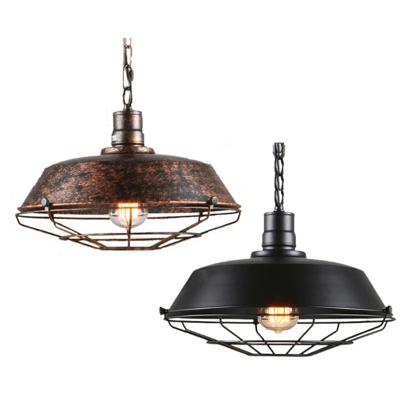 Description Picture 2 of itemVintage Pendant Lamp Lampshade Light Industrial Retro Iron Hanging