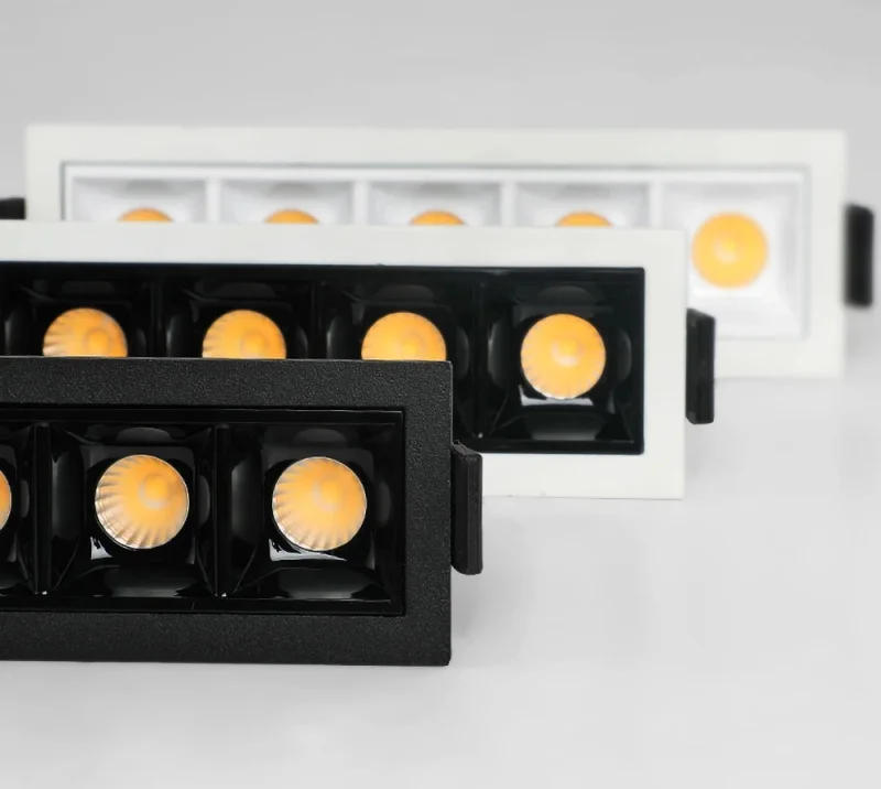 Description Picture 3 of item10W20W30W Embedded LED Spotlight COB Ceiling lamp Dimmable Downlight AC220V110V living room interior lighting Grille Line light