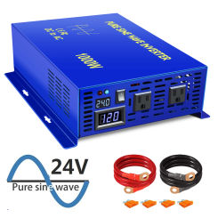 1000W Pure Sine Wave Solar Inverter 12V to 220V Off Grid Power Inverter Generator Converter 24V/36V/48V DC to 120V/230V/240V AC