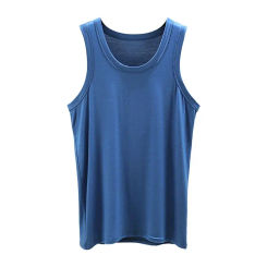 2024 New Tank Tops Men Modal Full Stretch Fitness Cool Summer Gym Vest Male Sleeveless Streetwear Casual Undershirt Fit Male Y07