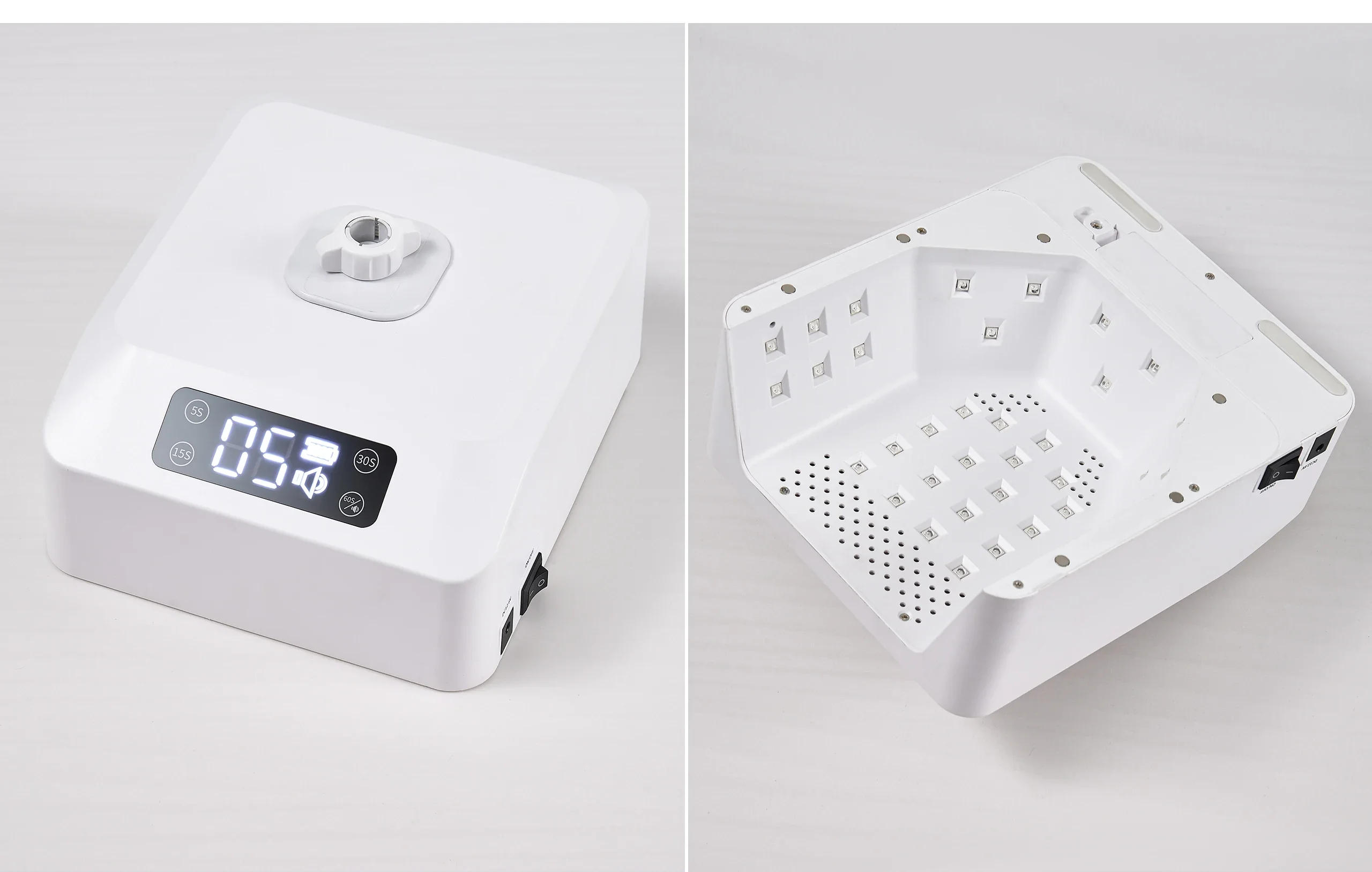 Description Picture 5 of itemNew LED high power foot UV curing light Foot nail beauty lamp Rechargeable gel paint drying light foot switch floor lamp.