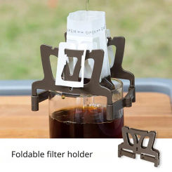 1PC Coffee Filter Holder Portable Reusable Outdoor Shelf Coffee Filters Paper Baskets Drip Ear Filter Tea Coffeeware Bag Drip