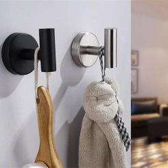 1/2Pcs Stainless Steel Silver Bathroom Hardware Set Towel Rack Toilet Paper Holder Towel Bar Hook Bathroom Accessories
