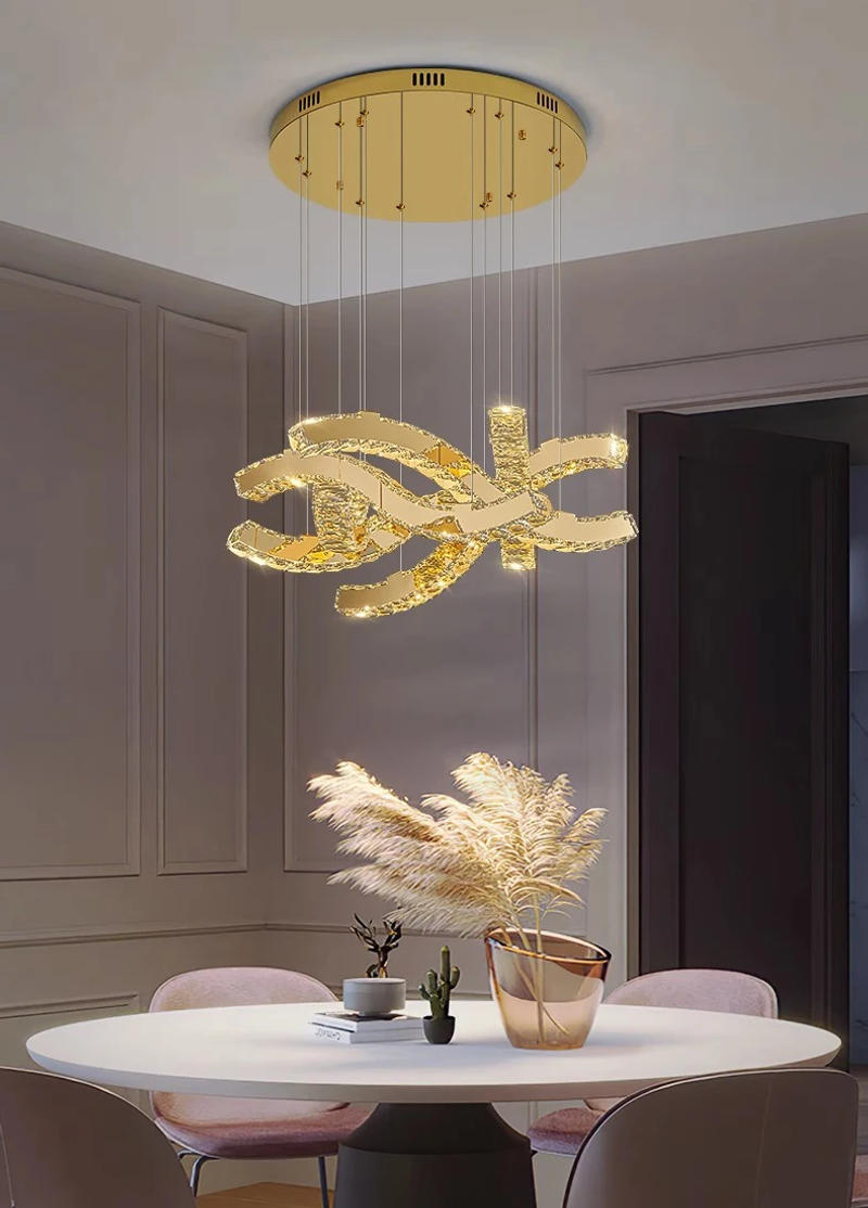 Description Picture 2 of itemhome decorationPendant lights, luxury crystal living room chandelier, dining room Pendant lamp, ceiling light, indoor lighting