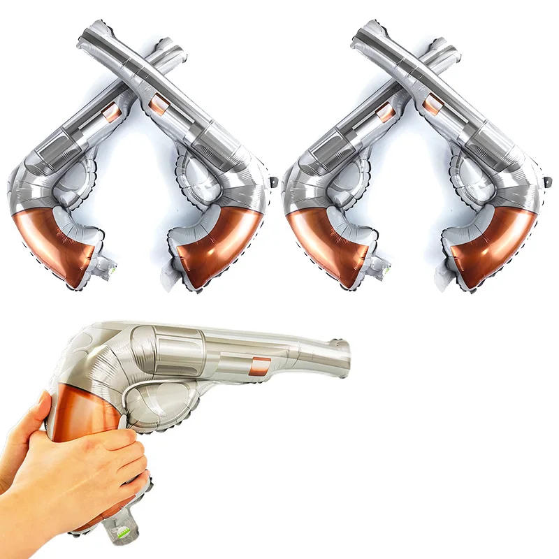 Description Picture 2 of itemCowboy Party Decor Balloons Cowboy Gun Balloons Cowgirl Hat Horse Foil Balloons Birthday Cowboy Rodeo Party Decor Supplies