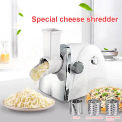 LIVEAO Cheese Slicer Electric Vegetable Cucumber Radish Shredder Stainless Steel Mozzarella Grater 220V
