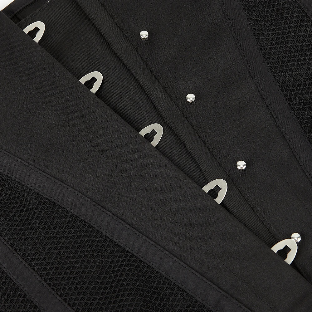 Description Picture 6 of itemSexy Gothic Corset Hourglass Waist Trainer Corset Bustier Underbust Mesh Corselet Slimming Modeling Strap Shapewear Women Girdle