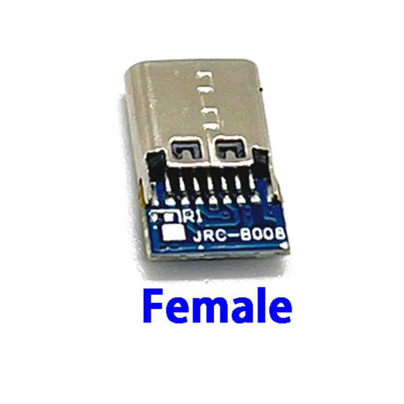 Description Picture 4 of itemUSB 3.1 type c male/Female Connectors Jack Tail 24pin usb Male Plug Electric Terminals welding DIY data cable Support PCB Board