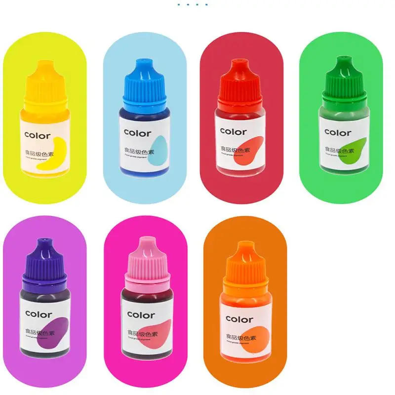 Description Picture 3 of item5 Pcs/Set Food Grade Dyeing Pigment Slime Crystal Mud Colorant Epoxy DIY Candle Mold Soap Coloring Handmade Crafts Resin Pigment