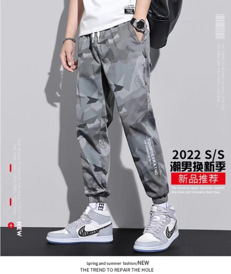 Description Picture 2 of item2024 Spring/Summer New Workwear Pants Men's Camouflage Leggings Lce Silk Thin Youth Fashion Casual Versatile Pants Breathable