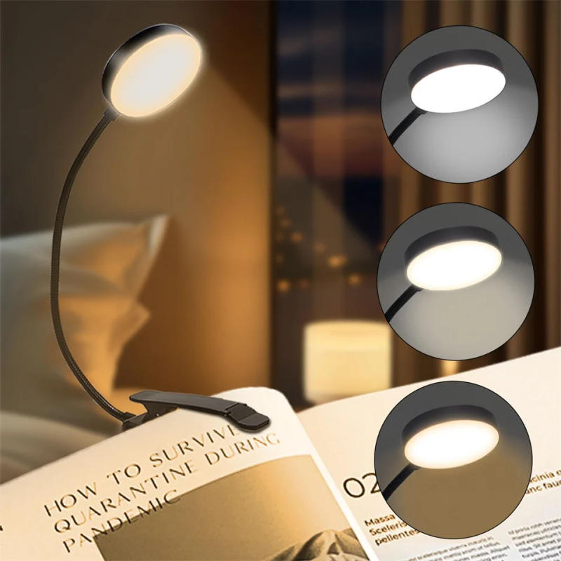 Description Picture 2 of itemRechargeable Table Lamp LED Clip Reading Lights Dimming 3 Modes Eye Protection for Work Reading Student Dormitory Night Lighting