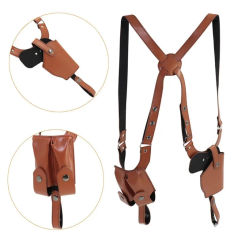 Tactical Stealth Pistol Holster Double Magazine Hidden Gun Pouches Shooting Accessories Shoulder Underarm Concealed Gun Holsters