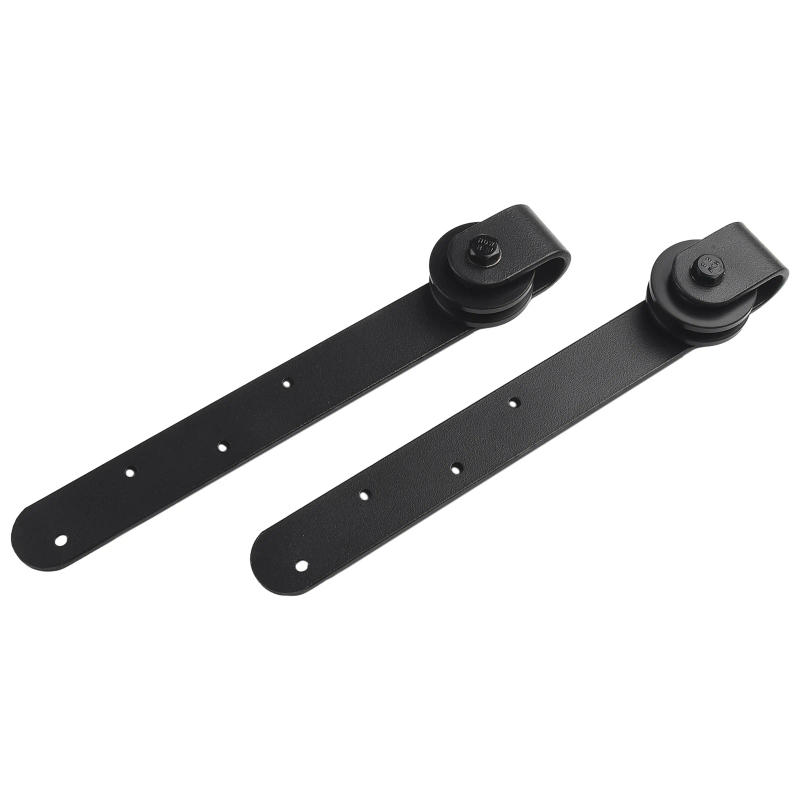 Description Picture 5 of item1 Set Sliding Barn Door Hardware Kit Top Mount Hanging Rail Hanging Rail Steel Silent Door Roller Rail Easy To Install