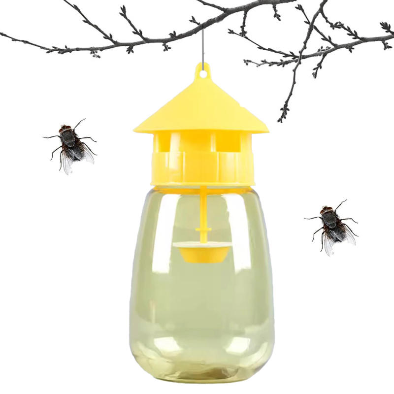 Description Picture 2 of itemFruit Fly Trap Reusable Plastic Insect Catcher Trap Transparent Environmentally Anti Flies Home Garden Orchard Pest Control Tool