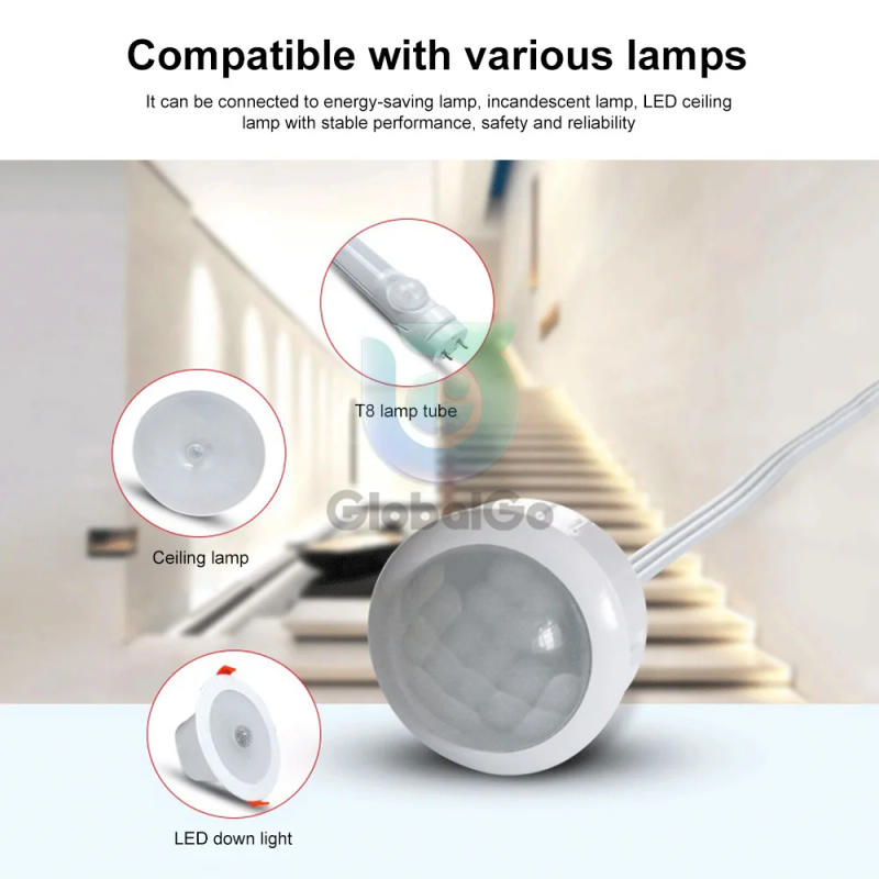 Description Picture 4 of itemPir Infrared Motion Automatic Light Sensor IR Detector Switch 4-12V Human Body Induction Night Lamp