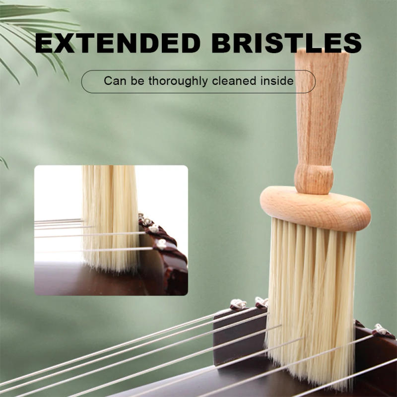 Description Picture 6 of itemViolin Cleaning Brush Wooden Handheld Cleaner Stringed Instrument Accessories for Guzheng Violin Dust Sweeping Tool