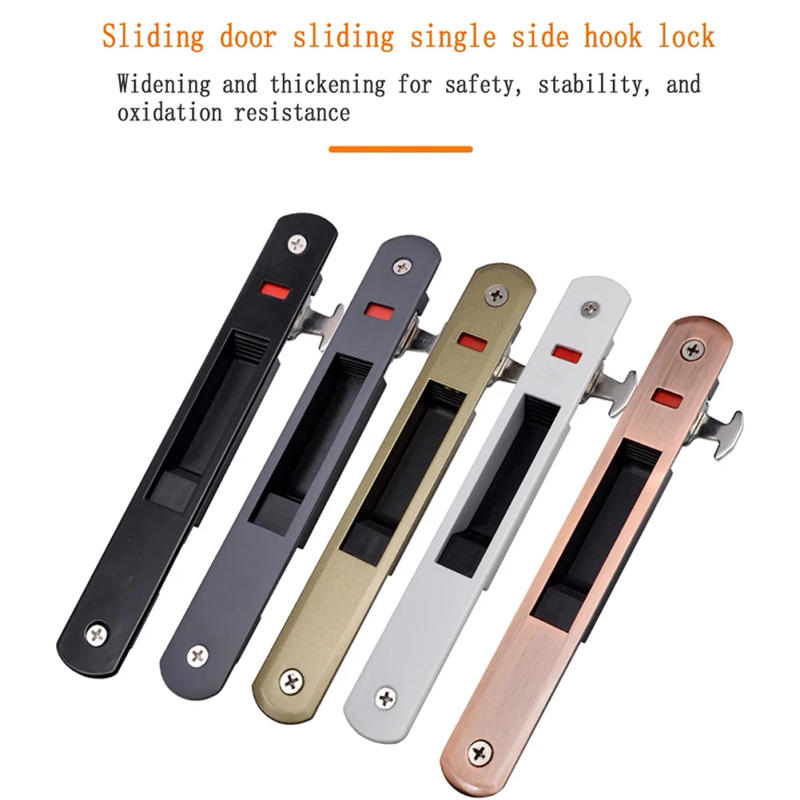 Description Picture 2 of itemReliable and Practical Zinc Alloy 90 Single Side Hook Lock for Glass Balcony Sliding Door Superior Functionality