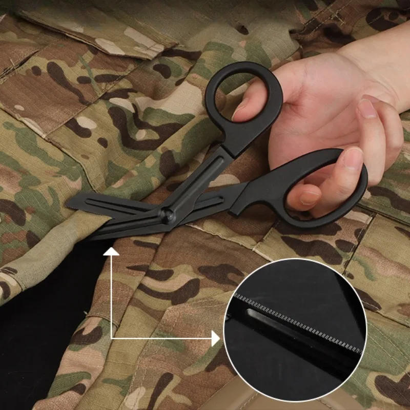 Description Picture 4 of itemParamedic Medical Rescue Tools Trauma Gauze Emergency First Aid Scissors Outdoor Utility Wilderness Survival Camp Bandage Care